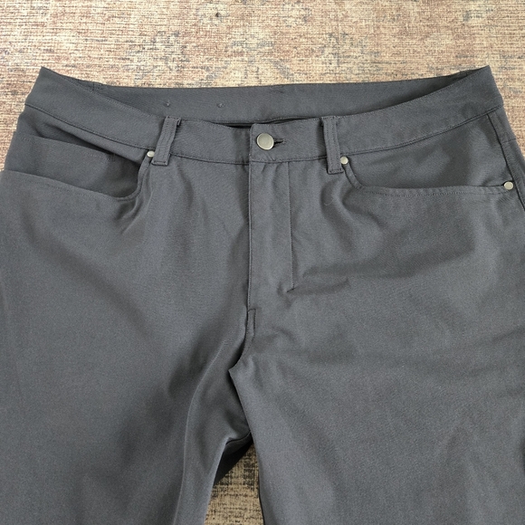 Lululemon ABC Slim-Fit Pant Casual Dress Pants 32" Warpstreme Size 34 Dark Gray - Picture 4 of 9